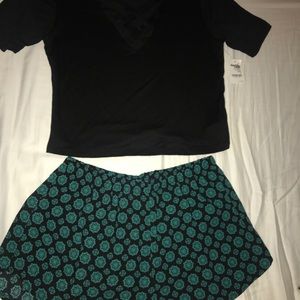 Crop top & Shorts